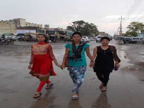 Lashed clouds, people found some relief