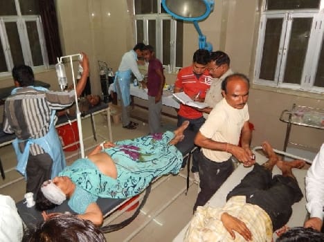 Two killed in road accident, 17 injured