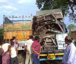The collision killed two dumper