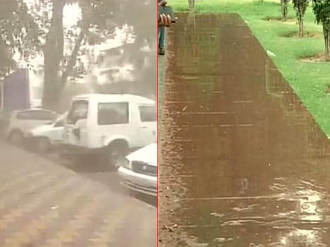 Storm and rain in delhi-ncr