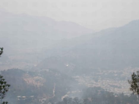 The district was a fire mist