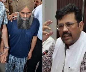 bjp angered due to shifting of terrorist davinder pal singh bhullar