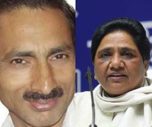Mayawati attacks on SP govt.