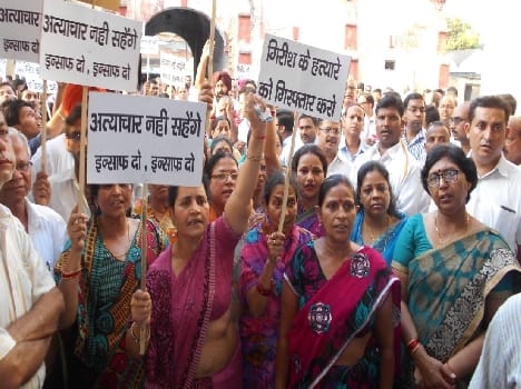 Hundreds of people took out processions