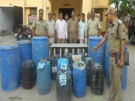 Two and a half thousand liters of methyl alcohol seized in raids