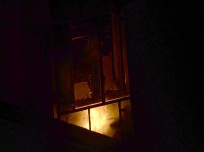 Fire in health dept in Lucknow.