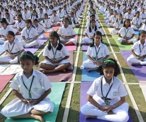 Delhi being ready for Yoga