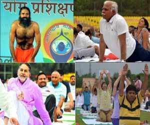 international yoga day, very big pandal made at karnal