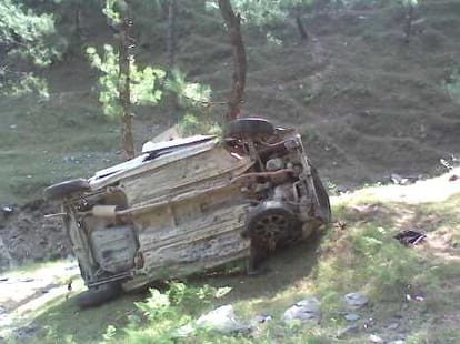 car accident at mandi, two died.
