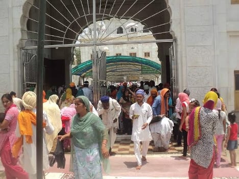 Gurdwara Sahib people descended on