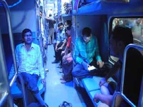 From Varanasi LHB coach train left