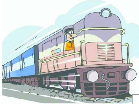 Killing two people hit by the train coming