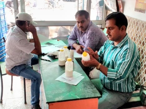 Ananda milk , cheese and yogurt sample
