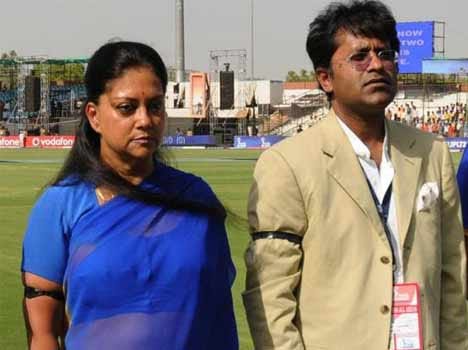 chinks between raje and lalit modi