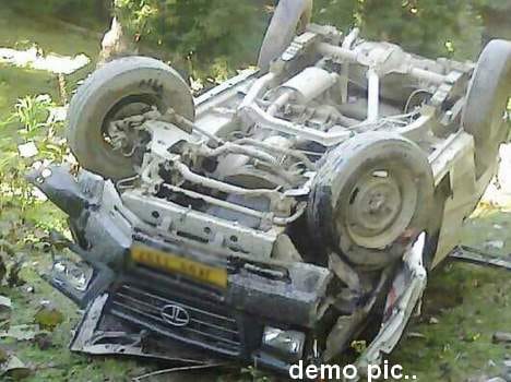 jeep accident at nerwa, one died.