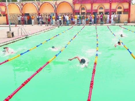 Agra dominated freestyle swimming