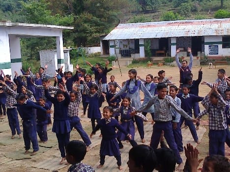 Kuleti students in schools, including the Yoga