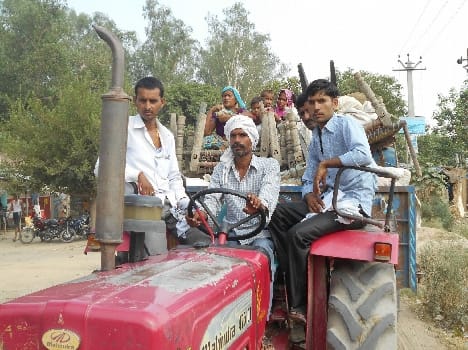 The family had to flee from the village police abuse