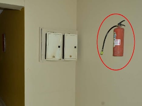 Count firefighting equipment Along City Hotels