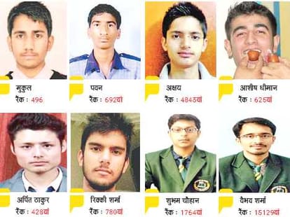 jee advance, himachal students shines.
