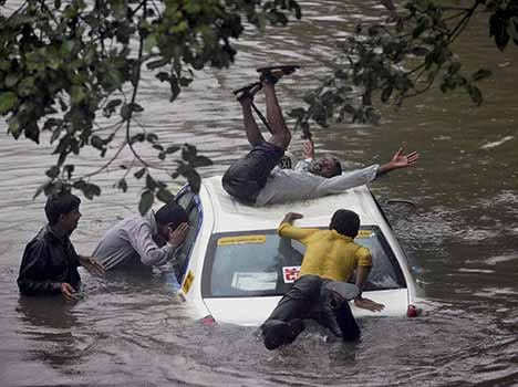 Heavy rain disrupts normal life in Mumbai