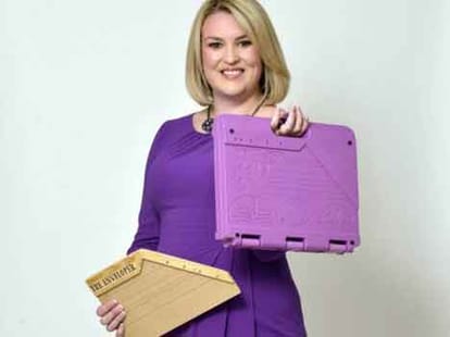 she is doing business of envelops and earn eleven milion pound every year