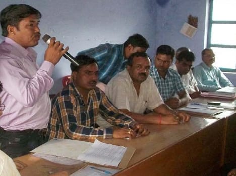 Area near a panchayat meeting several proposals