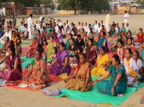 Five thousand will doing yoga in christian college