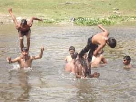In people suffering from heat