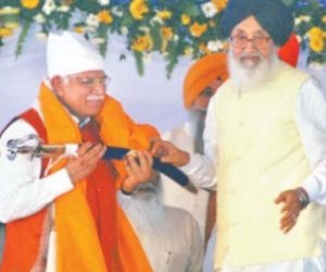 haryana Vs punjab, parkash singh badal Vs manohar lal khattar