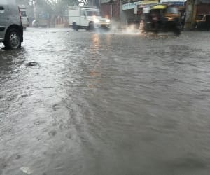 heavy rain on mountain