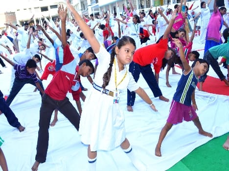 Yoga Day was observed in rural areas