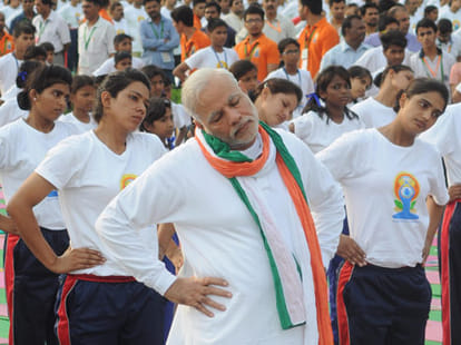 international yoga day at rajpath