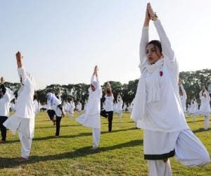 news about international yoga day in jammu kashmir