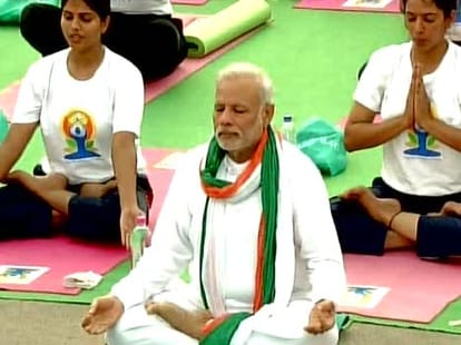 Amit Shah has not yoga,  addressed a rally in patna