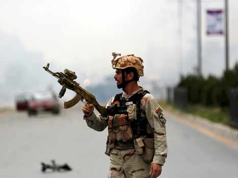 14 afghan personnel die in american air aatck