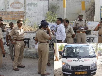 ATM van looted in Lucknow.
