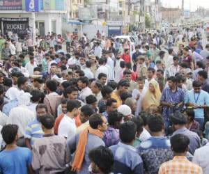 Firing in Alambagh in Lucknow.