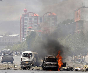Terrorist attack on Afghanistan Parliament.
