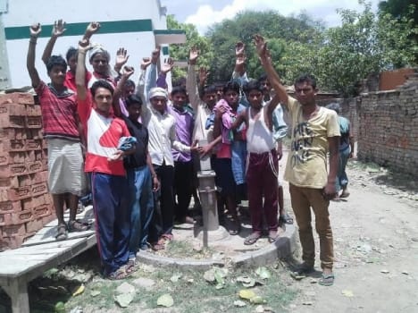 protesting for Handpumps 