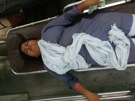 Dggamar Magic intern sitting on the vehicle injured