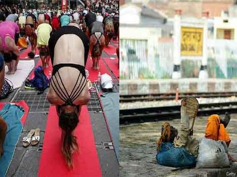 international yoga day and death of poor people