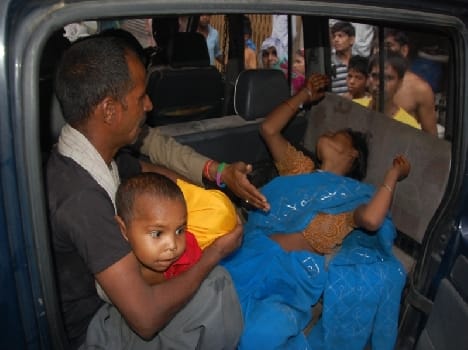 After the assassination of girl body thrown into the drain