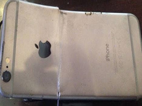 The blast occurred two days earlier Apple iPhone 6.