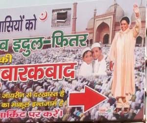 Mayawatis poster wishing rozedaars gets viral on whatsapp