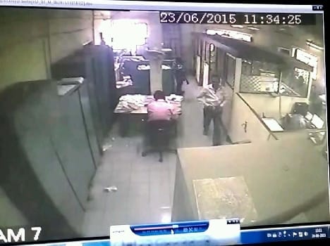 Chief cashier and peon in custody