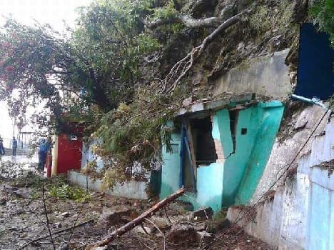 Satgdh temple debris dropped