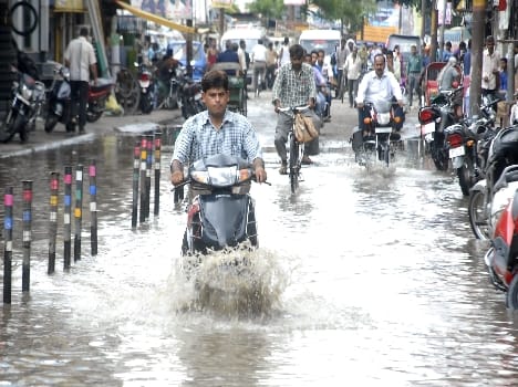 The city appeared waterbodies