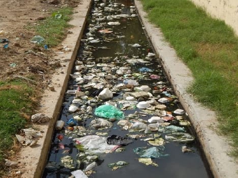 There was rain drains were not cleaned