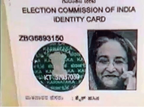 sheikh hasina is Indian voter